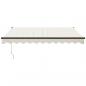 Preview: Markise Einziehbar Creme 3,5x2,5 m Stoff und Aluminium
