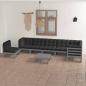 Preview: ARDEBO.de - 8-tlg. Garten-Lounge-Set mit Kissen Massivholz Kiefer