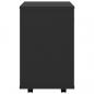 Preview: Rollschrank Schwarz 46x36x59 cm Holzwerkstoff