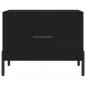 Preview: Couchtisch Schwarz 50x50x40 cm Holzwerkstoff
