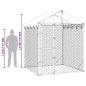 Preview: Outdoor-Hundezwinger mit Dach Silber 2x2x2,5 m Verzinkter Stahl