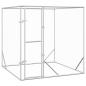 Preview: Outdoor-Hundezwinger Silbern 2x2x2 m Verzinkter Stahl