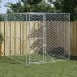 Preview: Outdoor-Hundezwinger Silbern 2x2x2 m Verzinkter Stahl