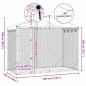 Preview: Outdoor-Hundezwinger mit Dach Silber 3x1,5x2,5m Stahl Verzinkt