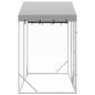 Preview: Outdoor-Hundezwinger mit Dach Silber 3x1,5x2,5m Stahl Verzinkt