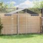 Preview: Outdoor-Hundezwinger mit Dach Silber 3x1,5x2,5m Stahl Verzinkt