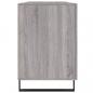 Preview: Schreibtisch Grau Sonoma 140x50x75 cm Holzwerkstoff