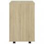 Preview: Rollschrank Sonoma-Eiche 46x36x59 cm Holzwerkstoff