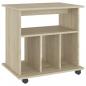 Preview: Rollschrank Sonoma-Eiche 60x45x60 cm Holzwerkstoff