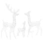 Preview: LED-Rentier-Familie Weihnachtsdeko Acryl 300 LED Blau