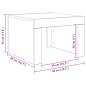 Preview: Couchtisch Sonoma-Eiche 50x50x35 cm Holzwerkstoff
