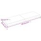 Preview: Tischplatte 120x40x(2-6) cm Massivholz Behandelt Baumkante