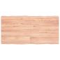 Preview: ARDEBO.de - Tischplatte 120x60x(2-4) cm Massivholz Behandelt Baumkante