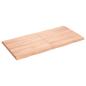 Preview: Tischplatte 120x60x(2-4) cm Massivholz Behandelt Baumkante