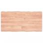 Preview: Tischplatte 120x60x(2-6) cm Massivholz Behandelt Baumkante