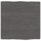 Preview: Tischplatte 40x40x(2-4) cm Massivholz Behandelt Baumkante