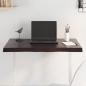Preview: ARDEBO.de - Tischplatte 80x40x(2-4) cm Massivholz Behandelt Baumkante