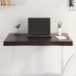 Preview: ARDEBO.de - Tischplatte 80x40x(2-6) cm Massivholz Behandelt Baumkante