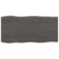 Preview: Tischplatte 80x40x(2-6) cm Massivholz Behandelt Baumkante