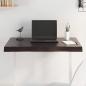 Preview: ARDEBO.de - Tischplatte 80x50x(2-6) cm Massivholz Behandelt Baumkante