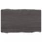 Preview: Tischplatte 80x50x(2-6) cm Massivholz Behandelt Baumkante