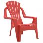 Preview: Kinder-Gartenstühle 2 Stk. Rot 37x34x44 cm PP Holzoptik