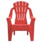 Preview: Kinder-Gartenstühle 2 Stk. Rot 37x34x44 cm PP Holzoptik