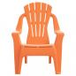 Preview: Kinder-Gartenstühle 2 Stk. Orange 37x34x44 cm PP Holzoptik