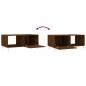 Preview: Couchtisch Braun Eichen-Optik 90x50x40 cm Holzwerkstoff