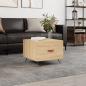 Preview: ARDEBO.de - Couchtisch Sonoma-Eiche 50x50x40 cm Holzwerkstoff