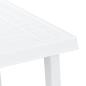 Preview: Campingtisch Weiß 79x56x64 cm PP Holzoptik