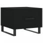 Preview: Couchtisch Schwarz 50x50x40 cm Holzwerkstoff