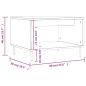 Preview: Couchtisch Betongrau 60x50x40 cm Holzwerkstoff