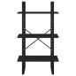 Preview: Lagerregal Schwarz 60x30x105 cm Holzwerkstoff