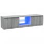 Preview: TV-Schrank mit LED-Leuchten Grau Sonoma 120x30x35,5 cm