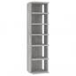 Preview: Schuhschrank Betongrau 27,5x27x102 cm Holzwerkstoff