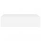 Preview: Wandregale mit Schubladen 2 Stk. Weiß 40x23,5x10 cm MDF