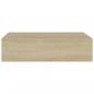 Preview: Wandregal mit Schublade Eichen-Optik 40x23,5x10 cm MDF