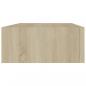 Preview: Wandregal mit Schublade Eichen-Optik 40x23,5x10 cm MDF