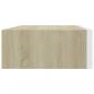 Preview: Wandregale mit Schubladen 2 Stk. Eichen-Optik Weiß 40x23,5x10cm