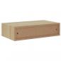 Preview: Wandregale mit Schubladen 2 Stk. Eichen-Optik Weiß 40x23,5x10cm