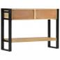 Preview: ARDEBO.de - Konsolentisch 110x30x76 cm Raues Massivholz Mango
