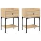 Preview: Nachttische 2 Stk. Sonoma-Eiche 40,5x31x60 cm Holzwerkstoff