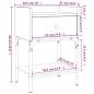 Preview: Nachttische 2 Stk. Sonoma-Eiche 40,5x31x60 cm Holzwerkstoff