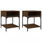 Preview: Nachttische 2 Stk. Braun Eichen-Optik 40x41x50 cm Holzwerkstoff
