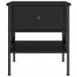 Preview: Nachttische 2 Stk. Schwarz 40x42x45 cm Holzwerkstoff