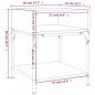Preview: Nachttische 2 Stk. Sonoma-Eiche 40x41x50 cm Holzwerkstoff
