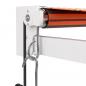 Preview: Elektrische Markise mit Kurbel Orange und Braun 4,5x3 m