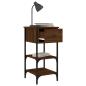 Preview: Nachttische 2 Stk. Braun Eichen-Optik 34x36x70 cm Holzwerkstoff