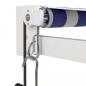 Preview: Elektrische Markise mit Kurbel Blau und Weiß 4,5x3 m